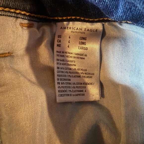 American Eagle Outfitters Dark Blue Skinny Jeans - Picture 5 of 8
